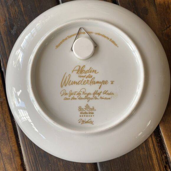 Vintage Aladdin #5 Wall Plate Bjork Wiinblad Rosenthal Porcelain Art - Picture 7 of 13